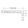 Milinboard vensterbank type B 250 mm